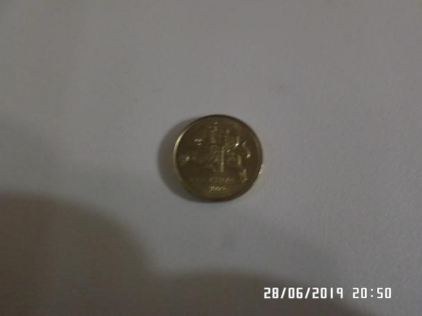 Литва 10 центов 2008 г 1