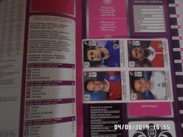Альбом для наклеек ЕВРО-2012 чистый + 6 наклеек 1