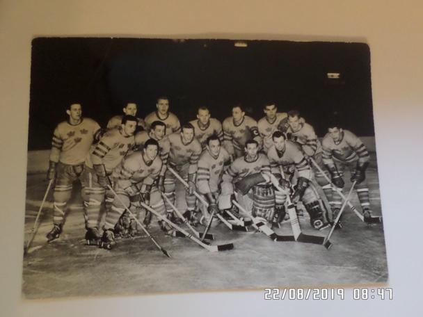 открытка сборная Швеция участник чемпионата мира по хоккею 1959 г Чехословакия