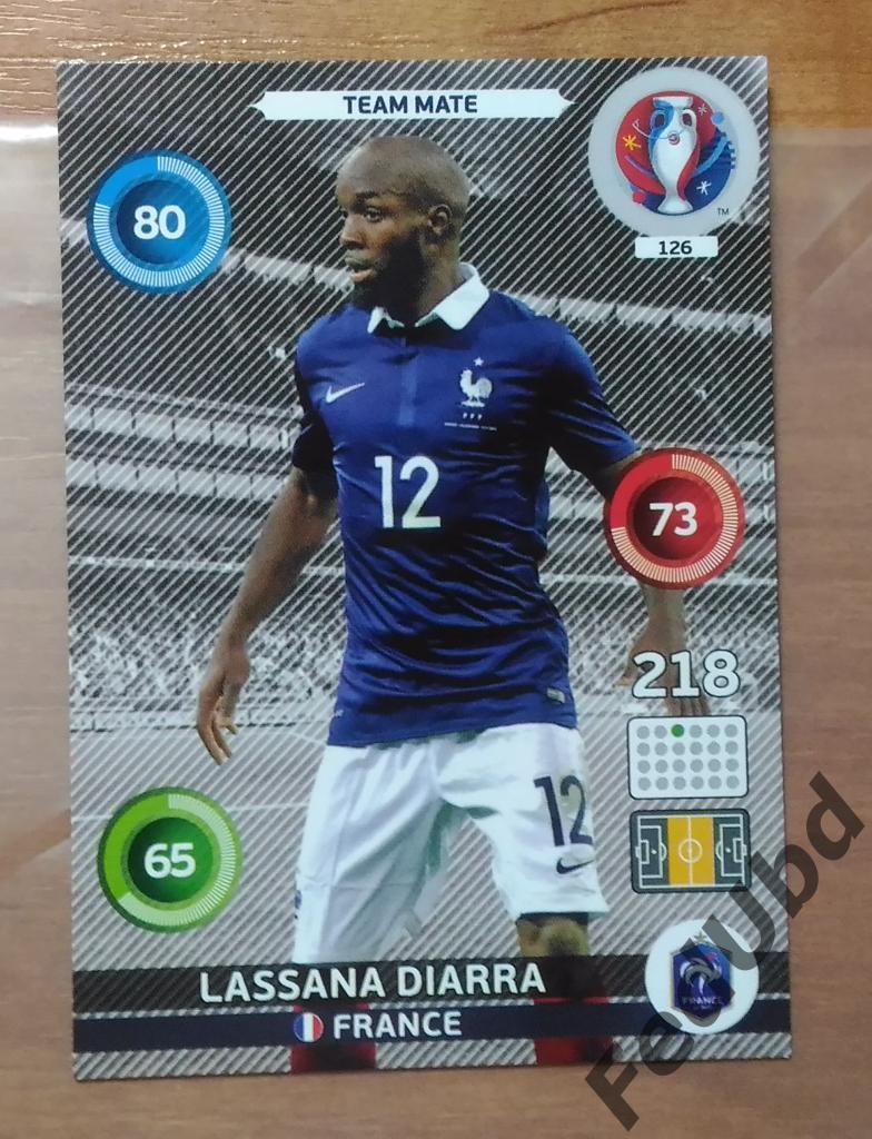 Panini Евро 2016 Adrenalyn - #126 Diarra France