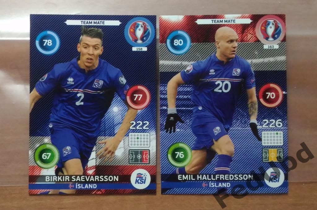 Panini Евро 2016 Adrenalyn - Base #158 163 Iceland