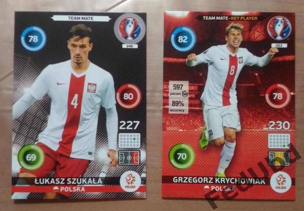 Panini Евро 2016 Adrenalyn - Base #246 253 Poland