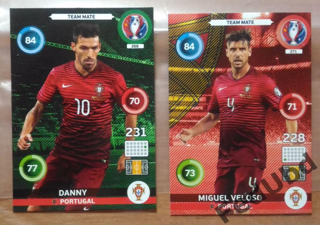 Panini Евро 2016 Adrenalyn - Base #268 Danny 271 Veloso Portugal