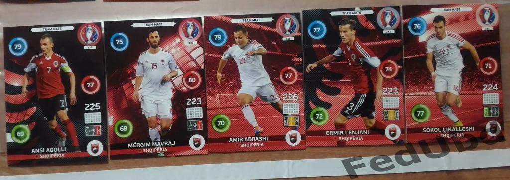 Panini Евро 2016 Adrenalyn - Base Albania