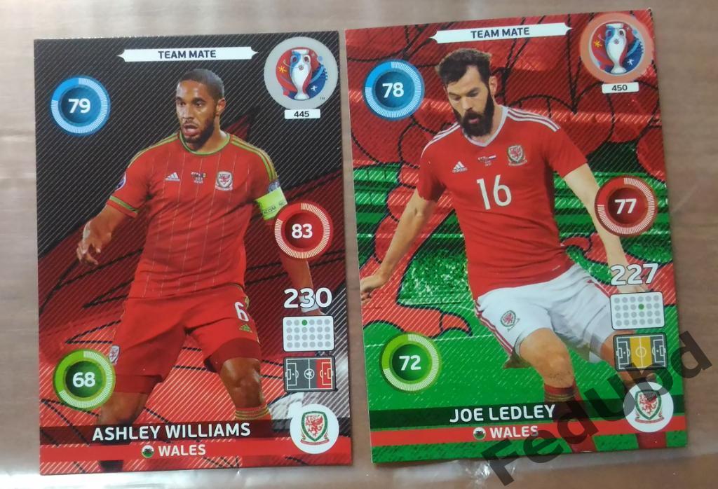 Panini Евро 2016 Adrenalyn - Base #445 450 Wales