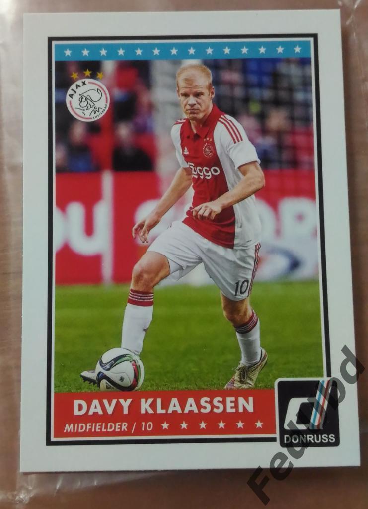 Panini Donruss 2015 Base Davy Klaassen Ajax