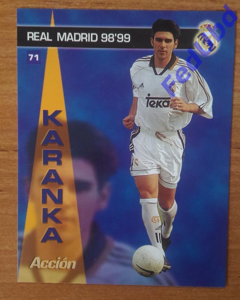 PANINI Реал Мадрид 1998-1999. Фотокарточки №71 Айтор Каранка