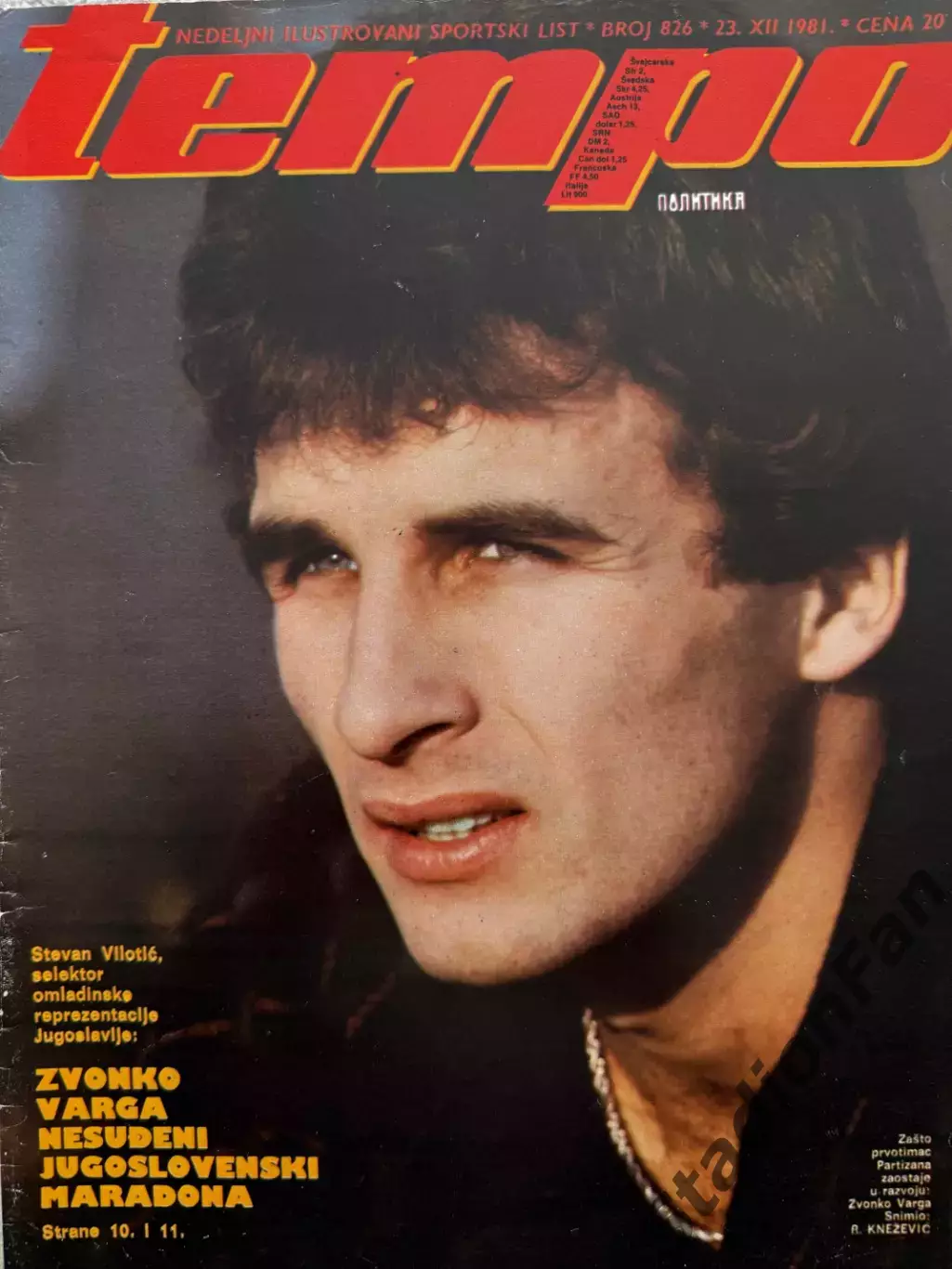 Журнал Tempo nr 826 - 1981