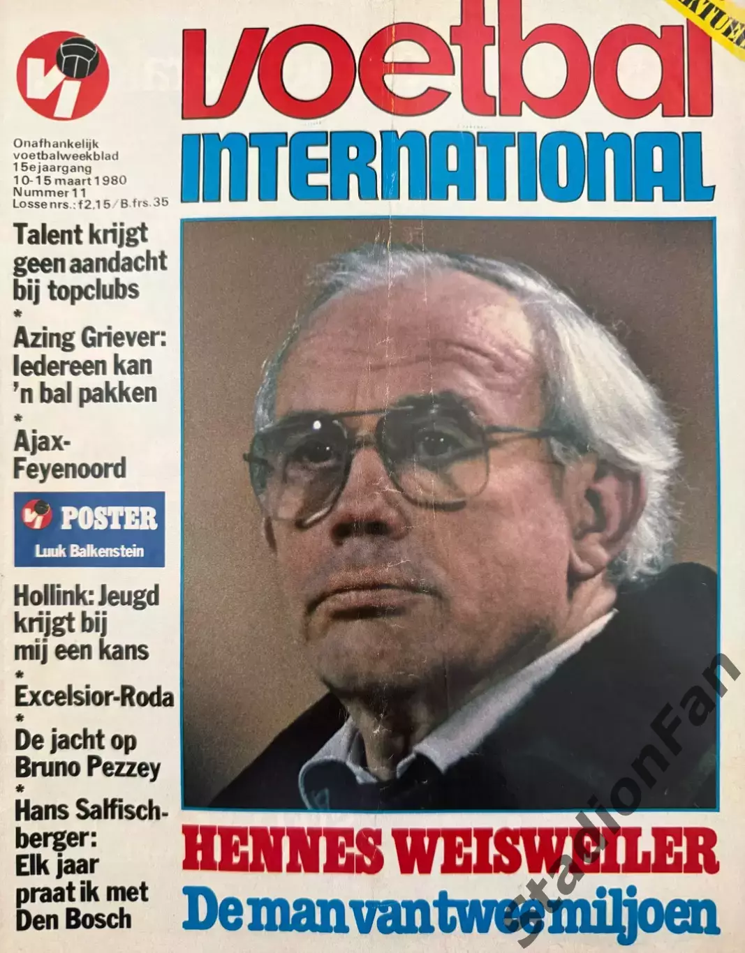4 журнала Voetbal nr.7,8,11,12-1980 2