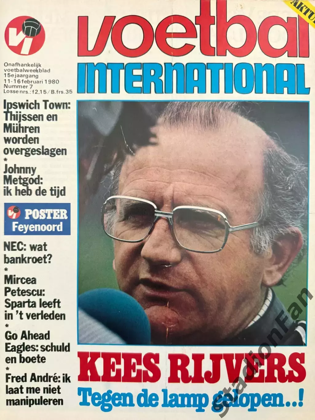 4 журнала Voetbal nr.7,8,11,12-1980 6