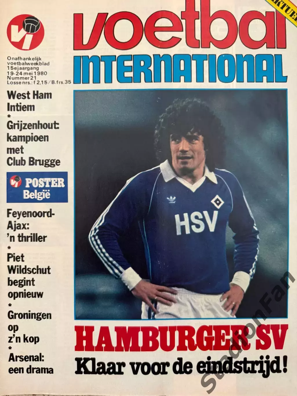 8 журналов Voetbal nr.3,6,15,17,18,20,21,22-1980 1