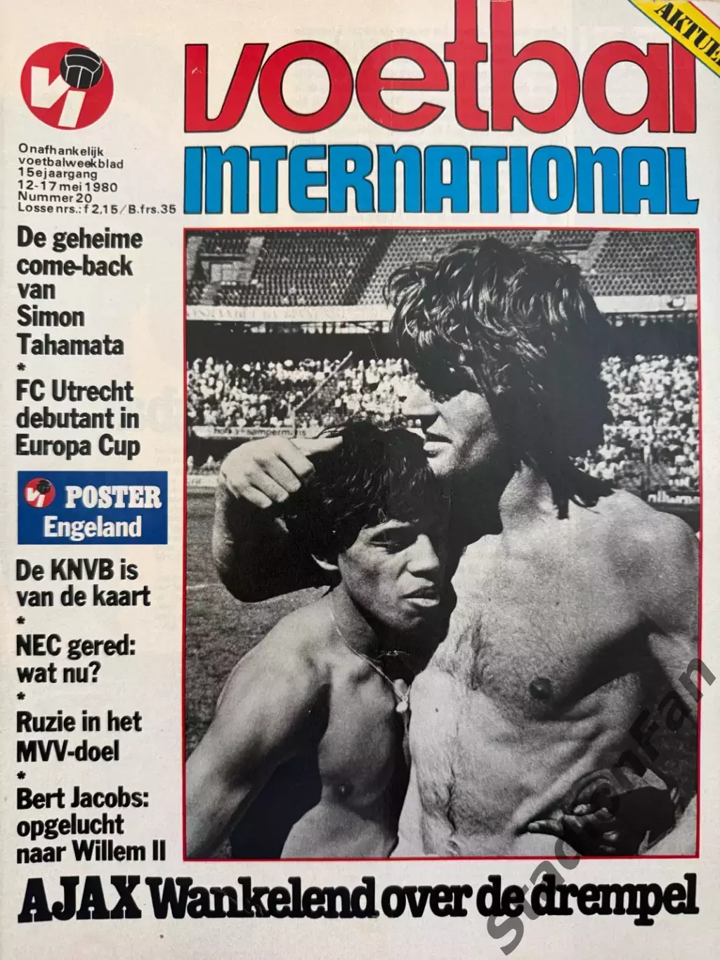 8 журналов Voetbal nr.3,6,15,17,18,20,21,22-1980 2