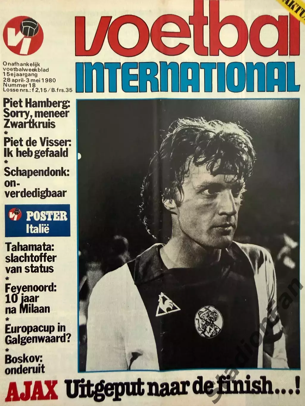 8 журналов Voetbal nr.3,6,15,17,18,20,21,22-1980 3