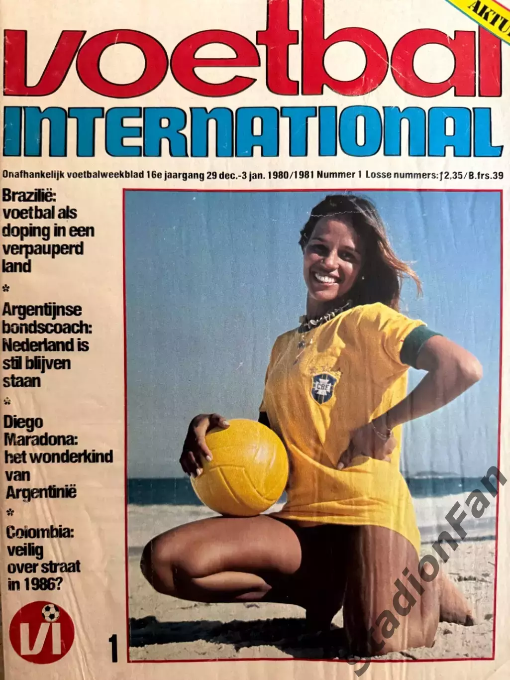 8 журналов Voetbal nr.1,2,3,4,5,6,7,8-1981