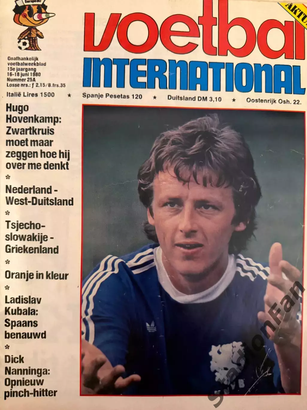 4 журнала Voetbal nr.23,24A,24B,25A -1980 1