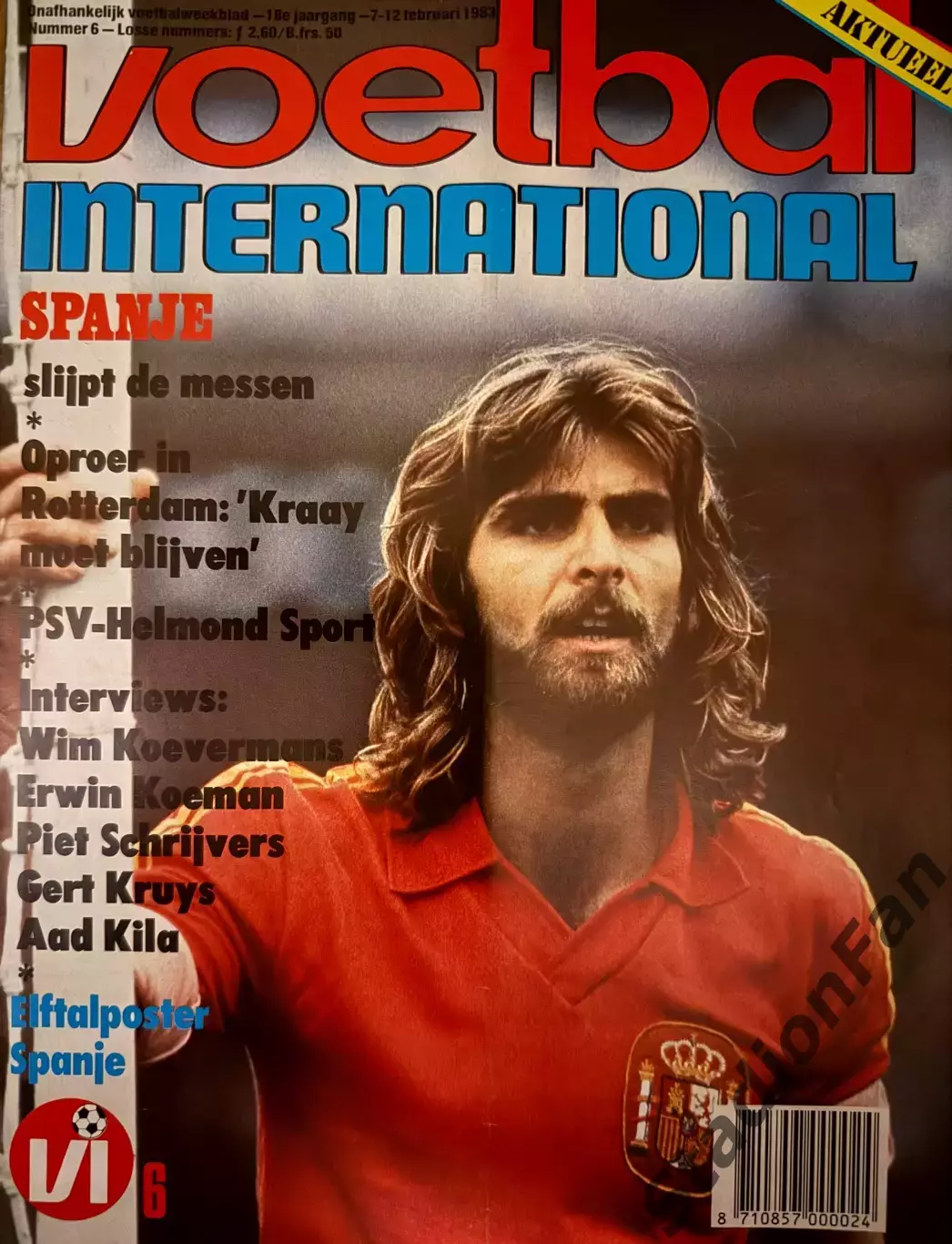 8 журналов Voetbal nr.1,2,3,4,5,6,7,8 - 1983 2