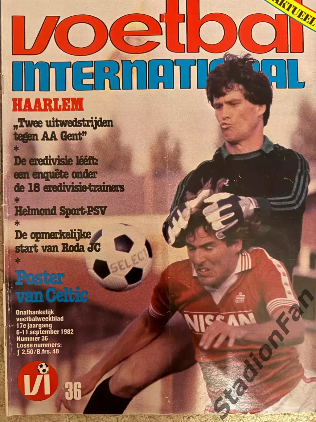 Журнал Voetbal nr.36 - 1982