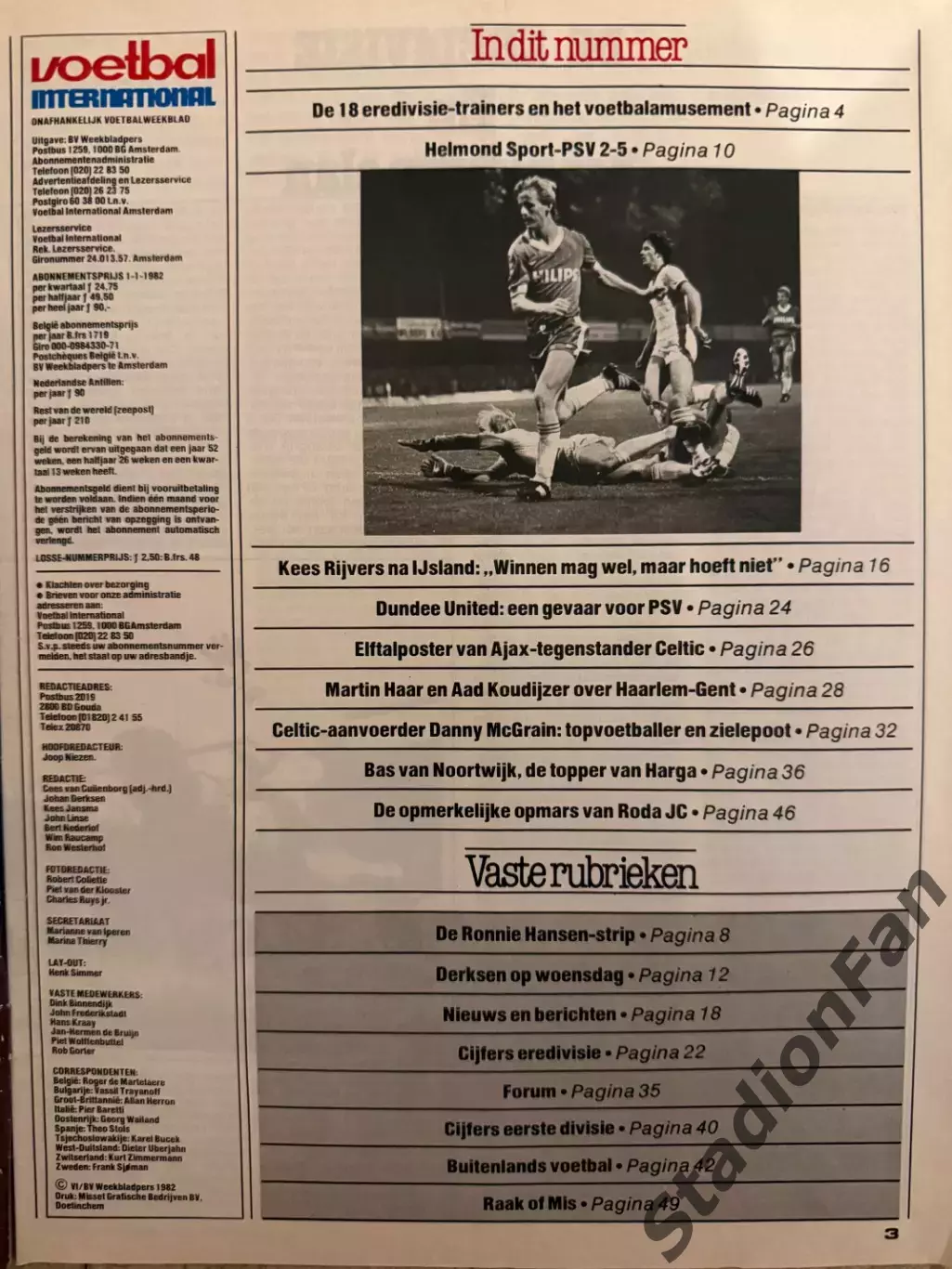 Журнал Voetbal nr.36 - 1982 1