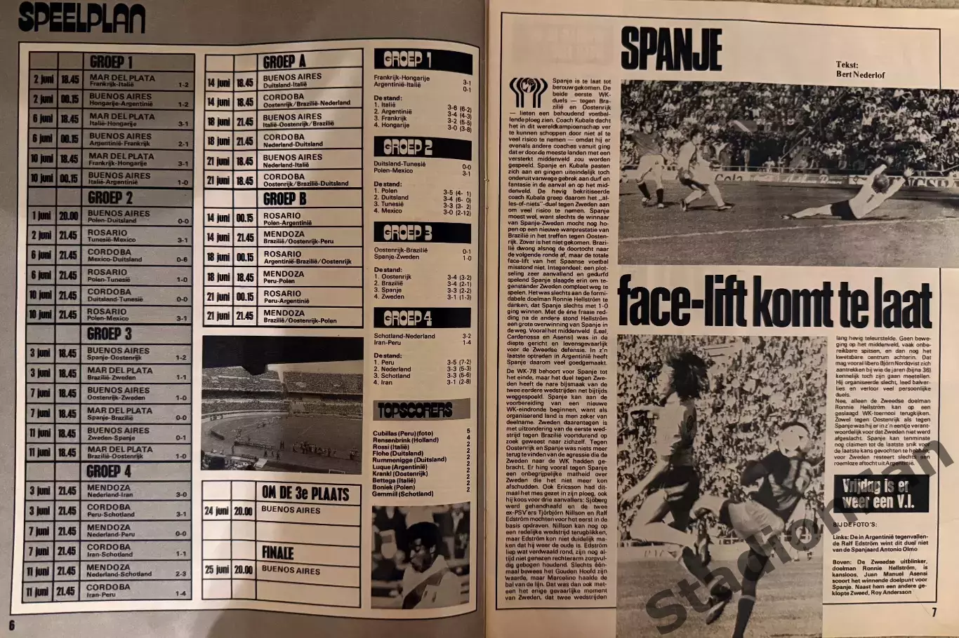 Журнал Voetbal nr.24A-1978 3