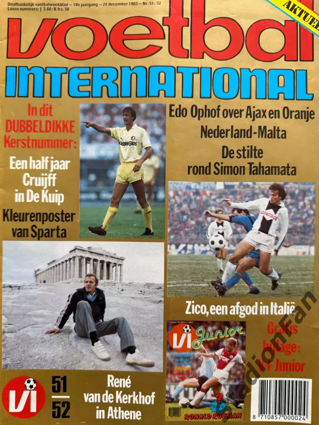 Журнал Voetbal nr.51/52-1983