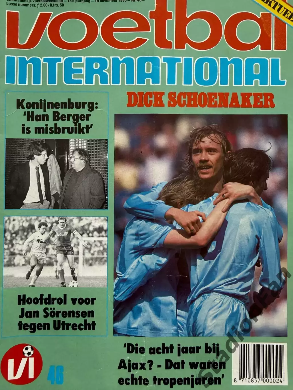 8 журналов Voetbal nr.43,44,45,46,47,48,49,50 - 1983 3