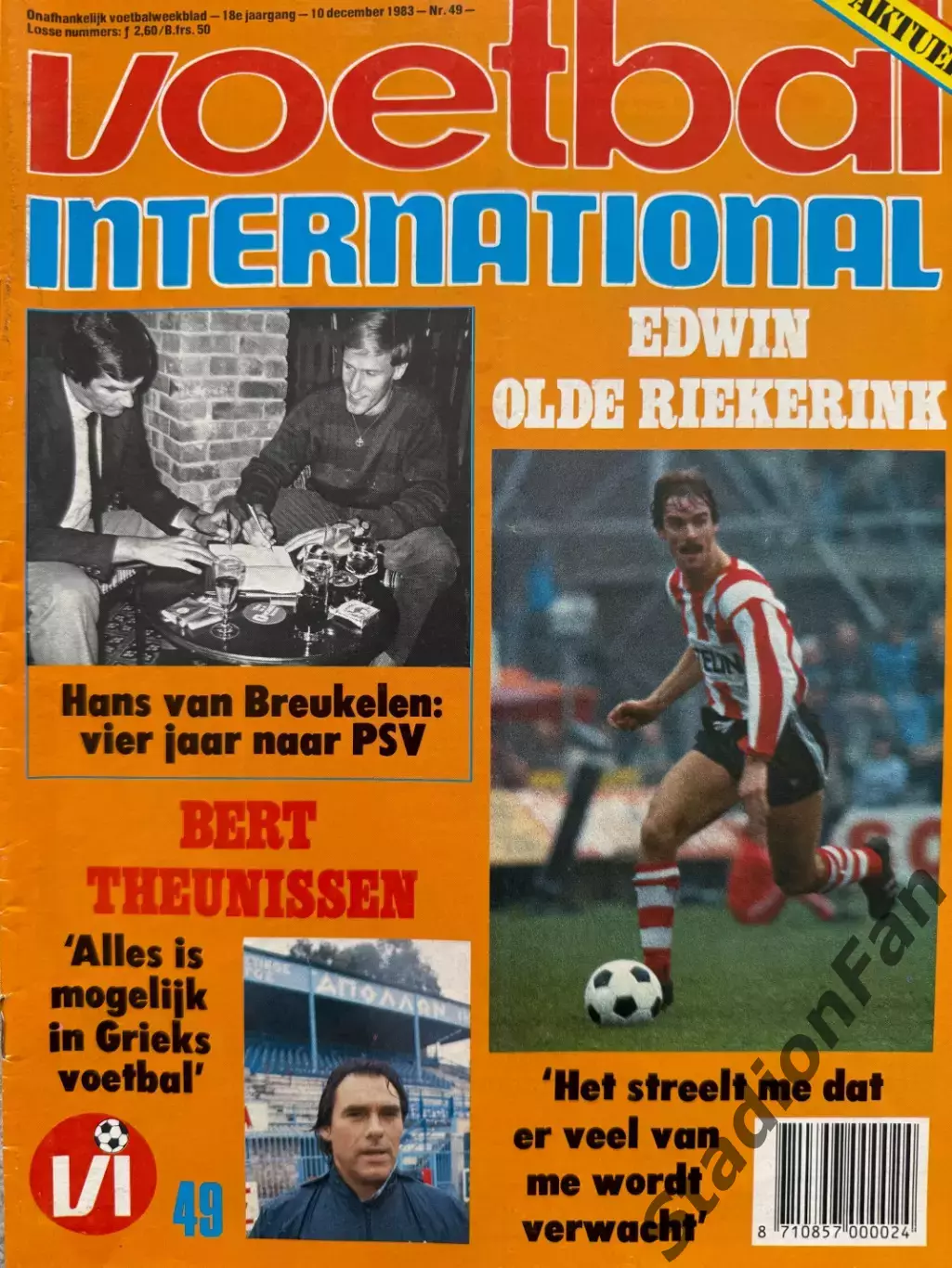 8 журналов Voetbal nr.43,44,45,46,47,48,49,50 - 1983 6