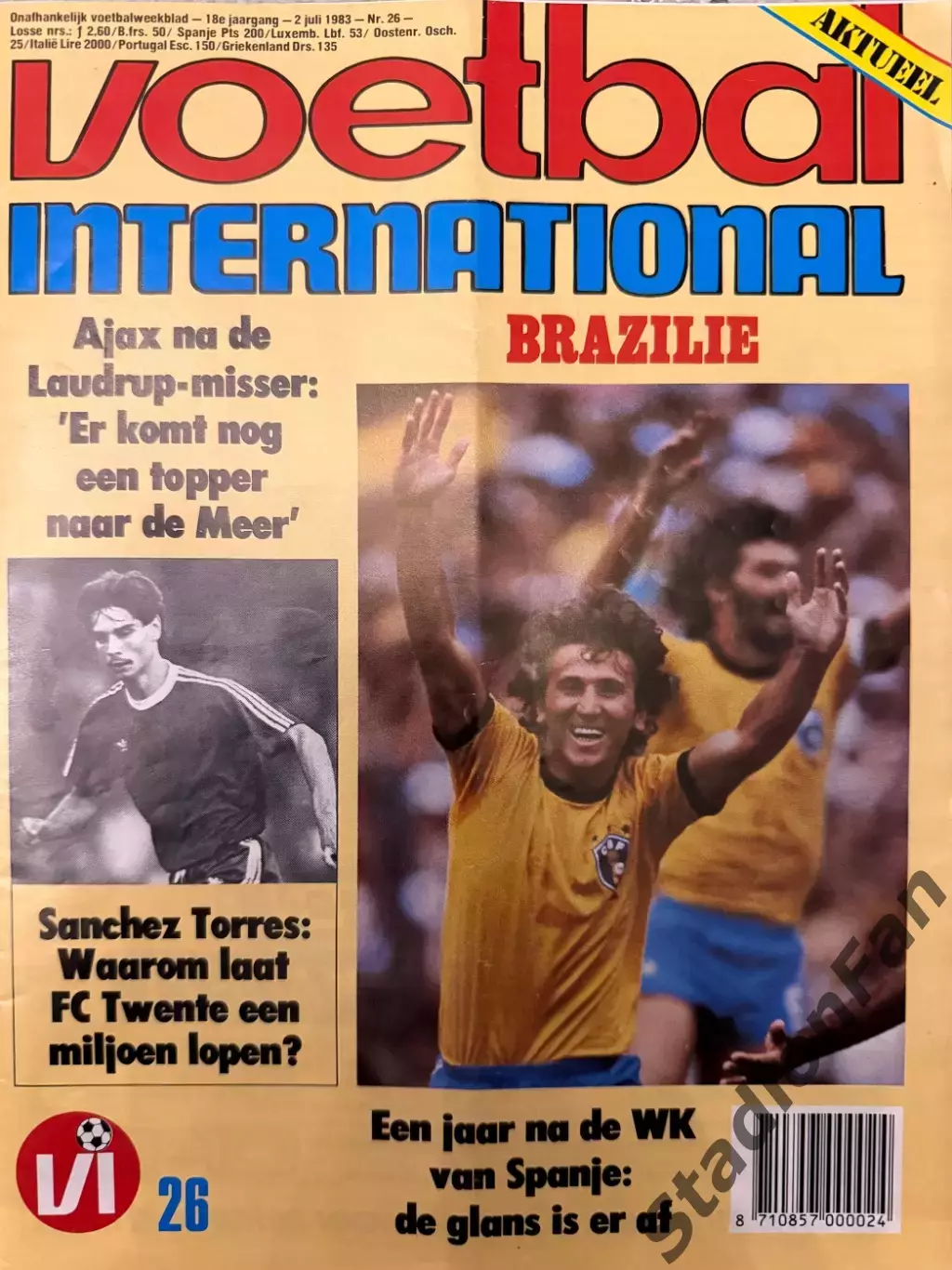 Журнал Voetbal nr.26-1983