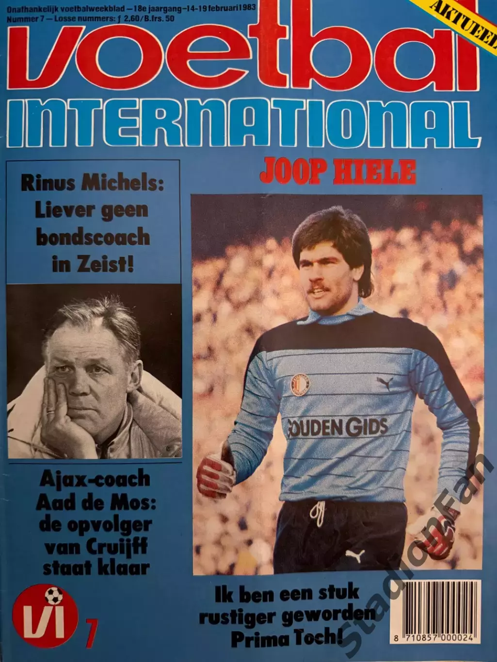 8 журналов Voetbal nr.6,7,8,9,10,11,12,13 - 1983 1