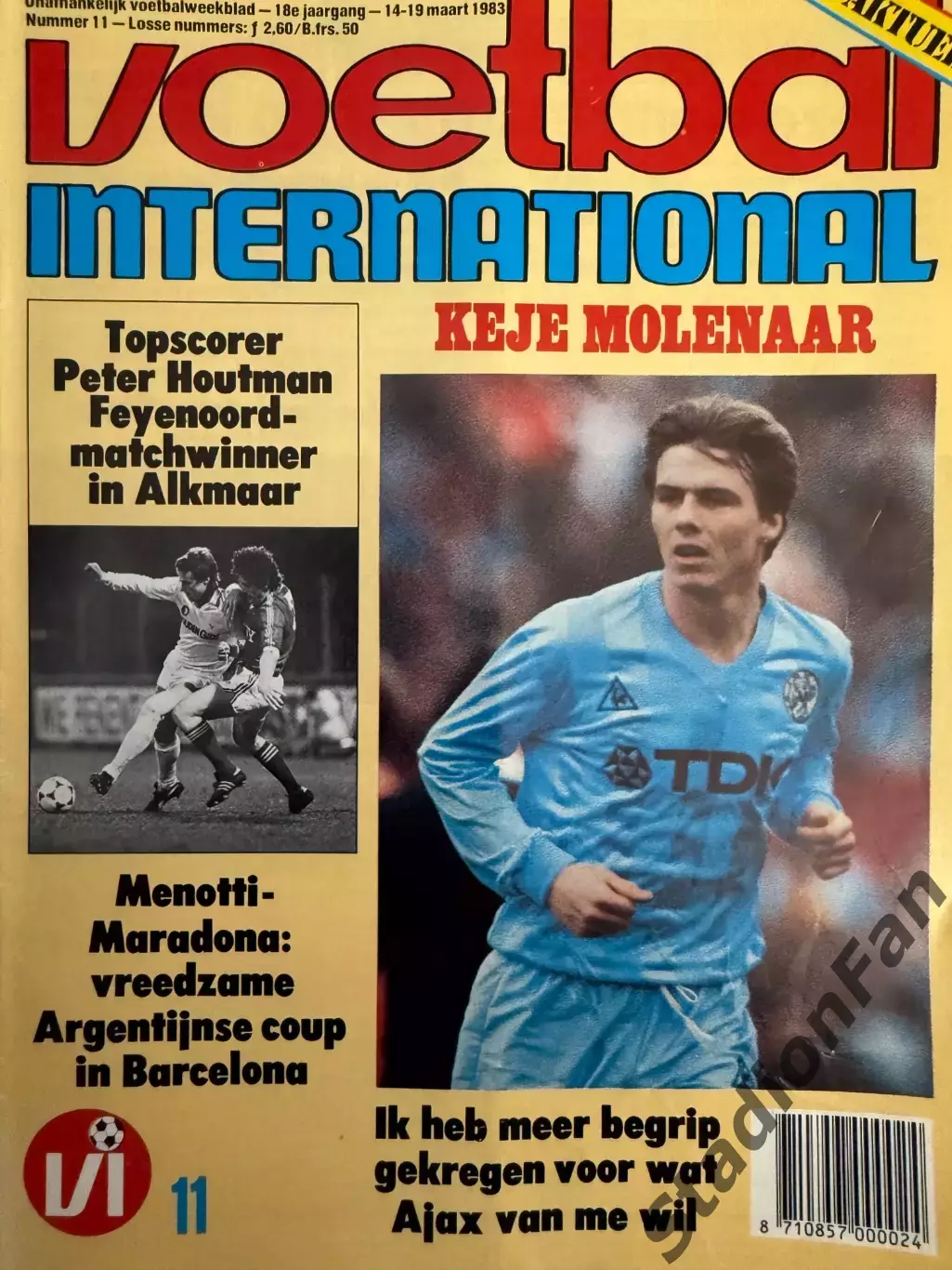 8 журналов Voetbal nr.6,7,8,9,10,11,12,13 - 1983 5