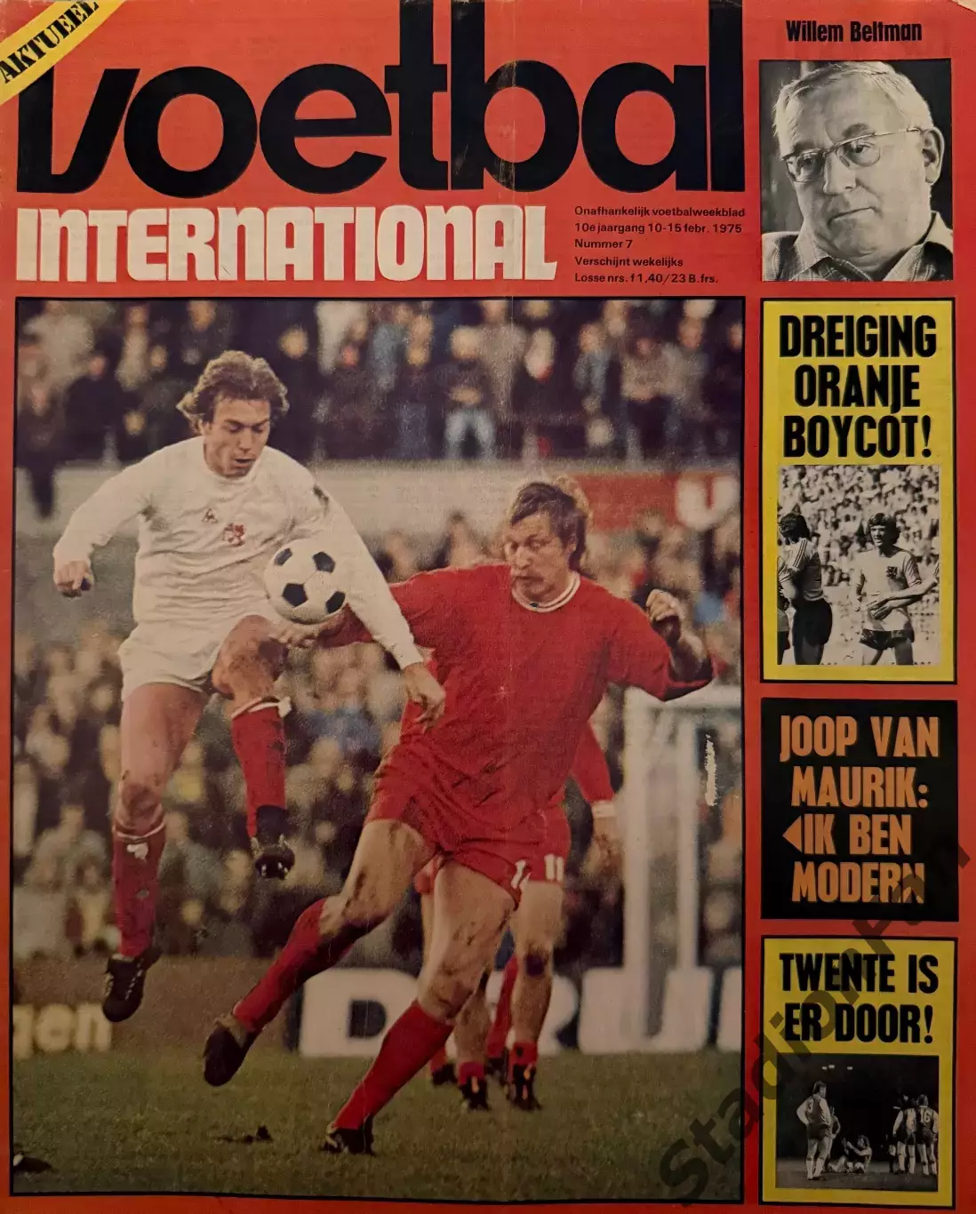 6 журналов Voetbal nr.4,5,7,12,22,24 - 1975 2