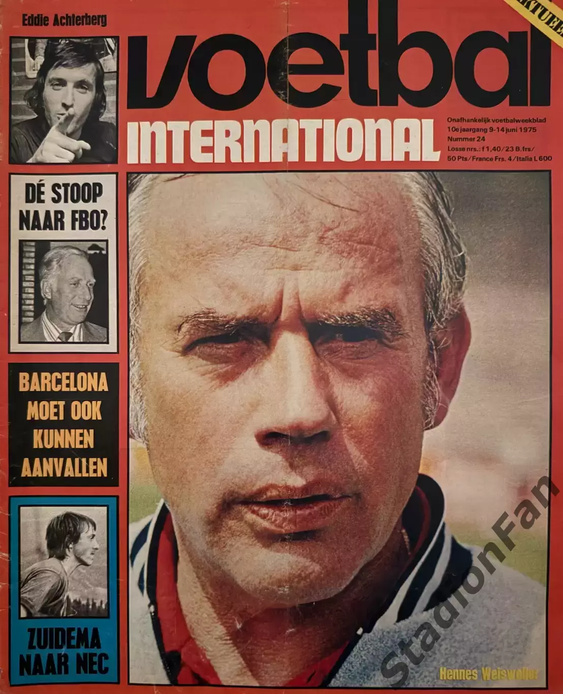 6 журналов Voetbal nr.4,5,7,12,22,24 - 1975 5