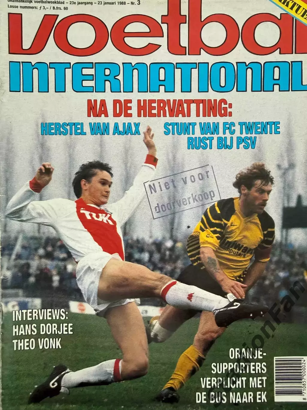 8 журналов Voetbal nr.3,4,6,11,12,31,34,35 -1988