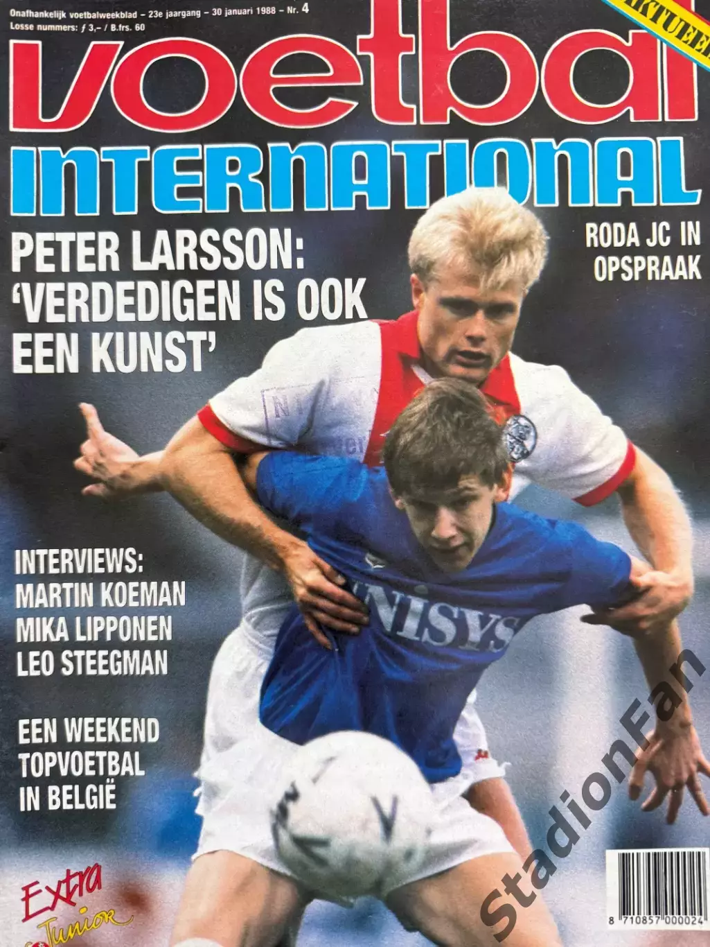 8 журналов Voetbal nr.3,4,6,11,12,31,34,35 -1988 1