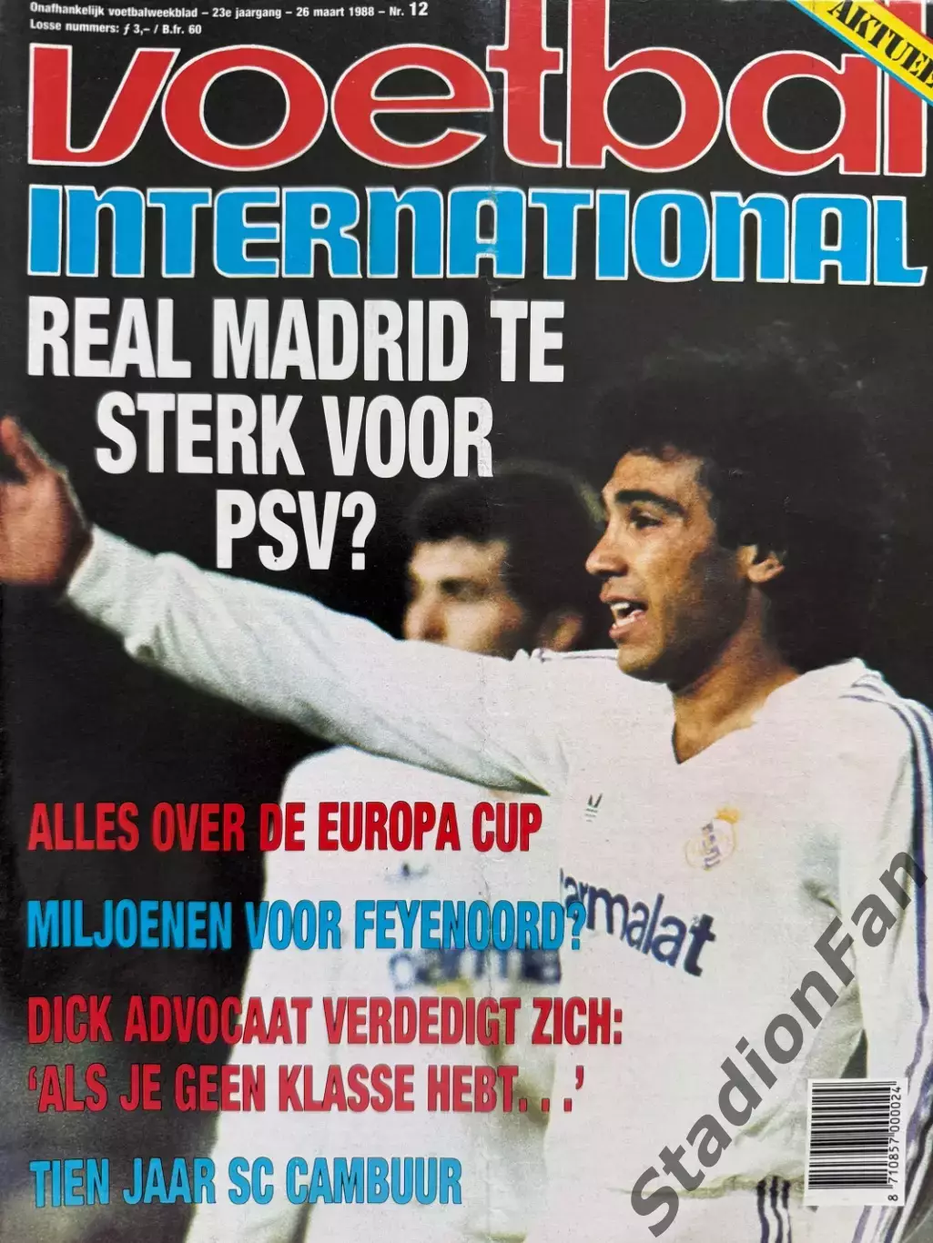 8 журналов Voetbal nr.3,4,6,11,12,31,34,35 -1988 4