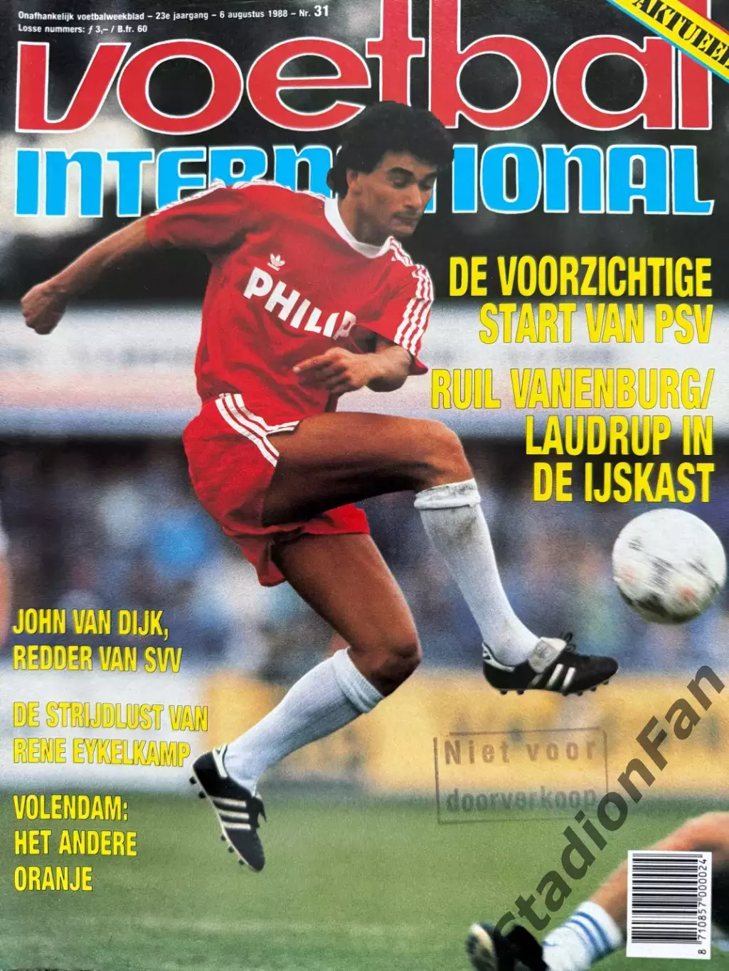 8 журналов Voetbal nr.3,4,6,11,12,31,34,35 -1988 5