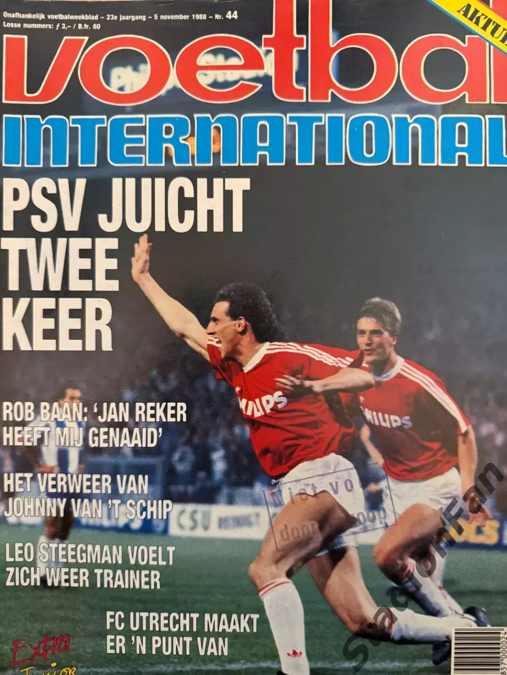 8 журналов Voetbal nr.36,37,38,39,40,41,44,45 -1988 6