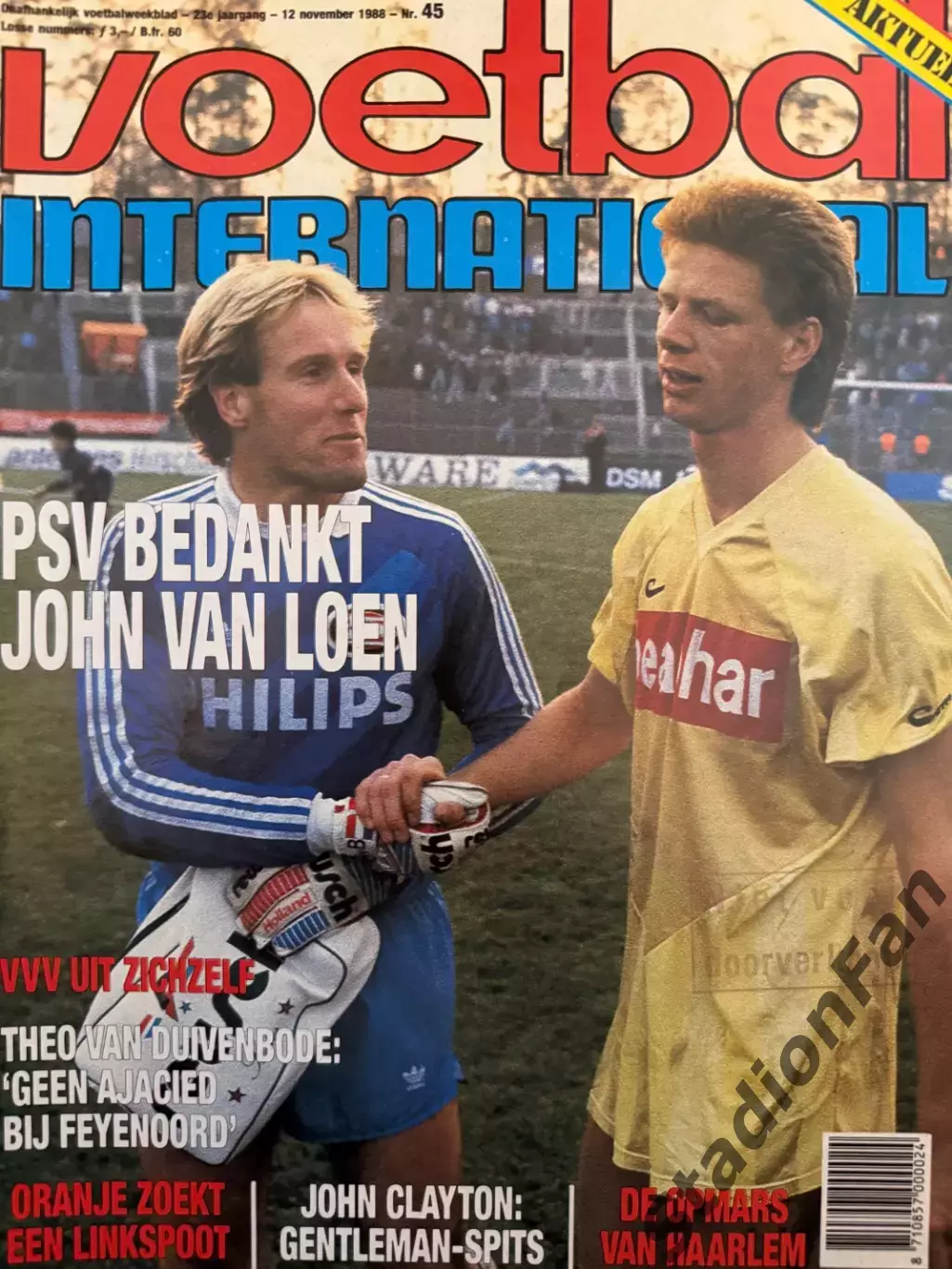 8 журналов Voetbal nr.36,37,38,39,40,41,44,45 -1988 7