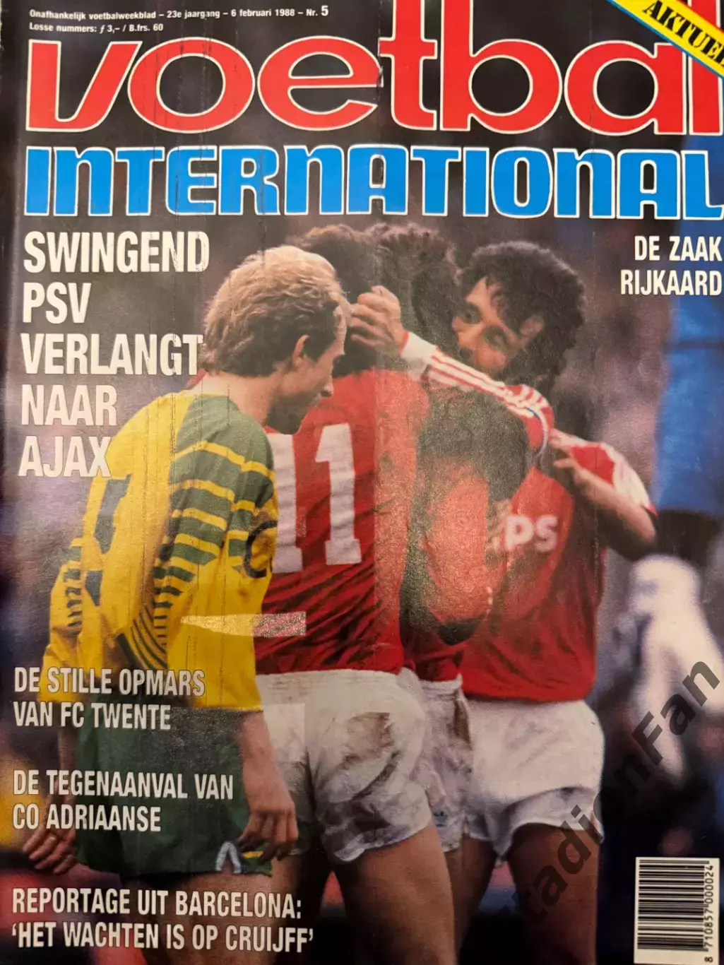 8 журналов Voetbal nr.5,7,8,9,10,13,15,16 -1988