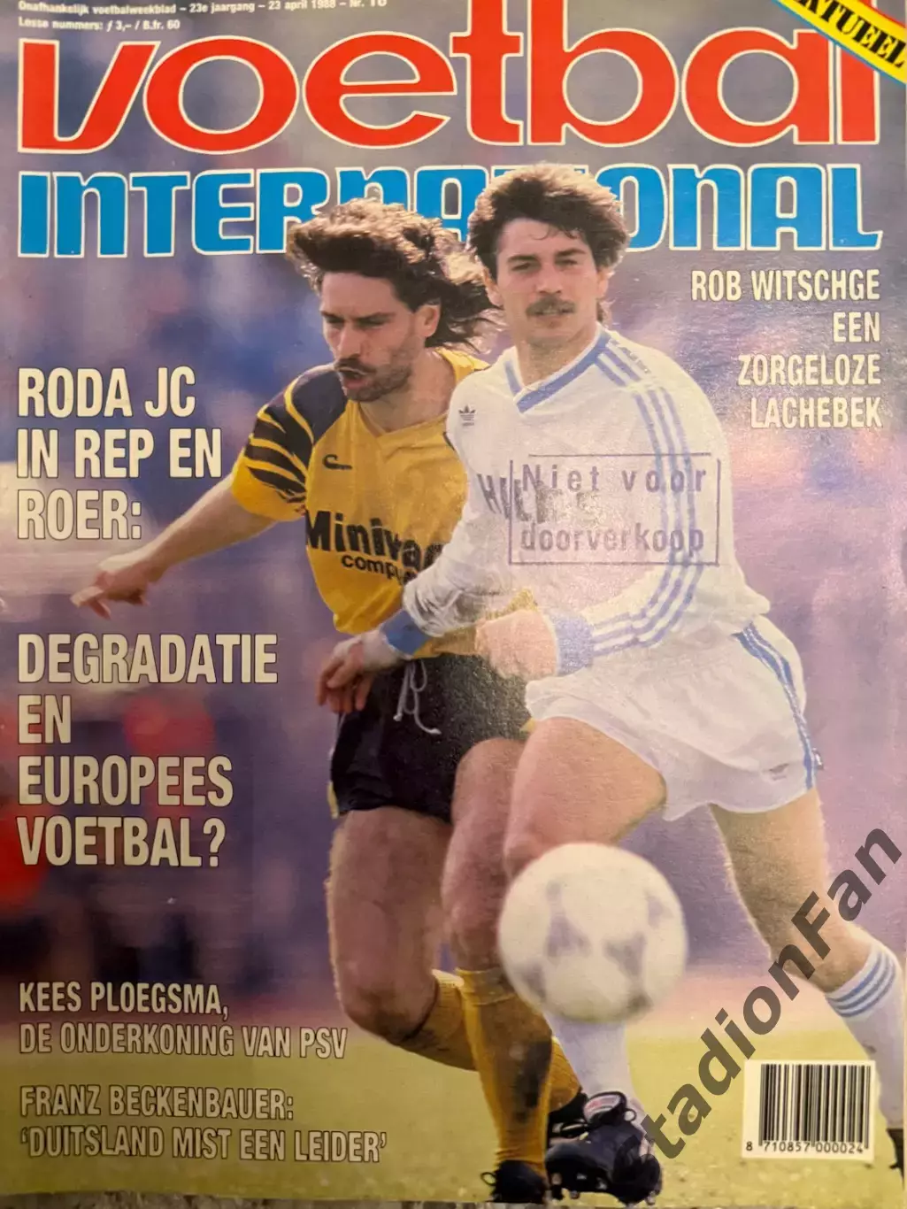 8 журналов Voetbal nr.5,7,8,9,10,13,15,16 -1988 7