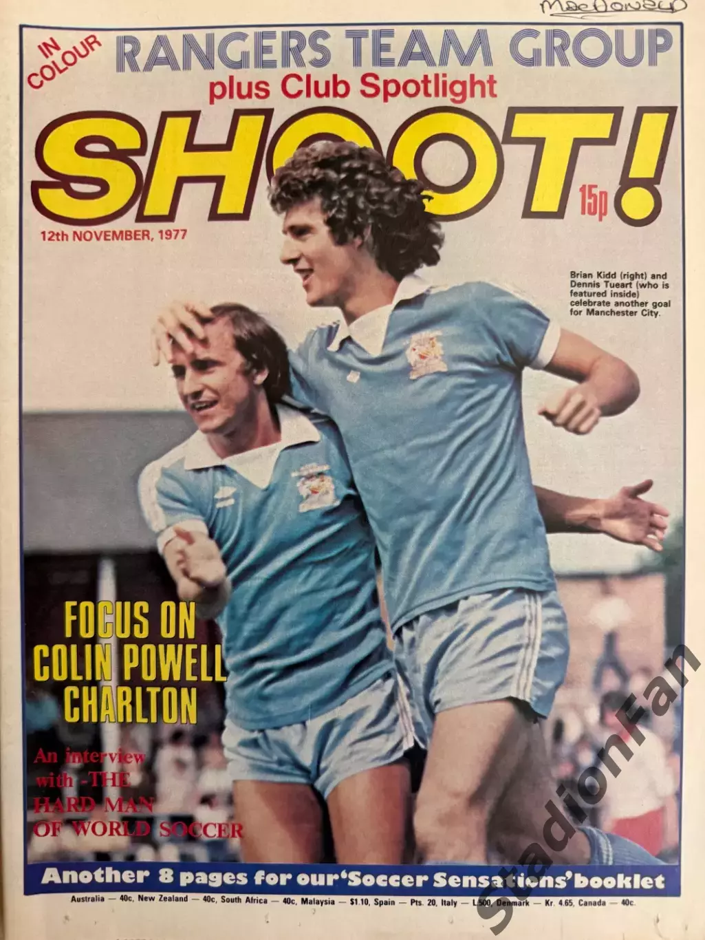 Журнал SHOOT! - 1977 год, 12 November