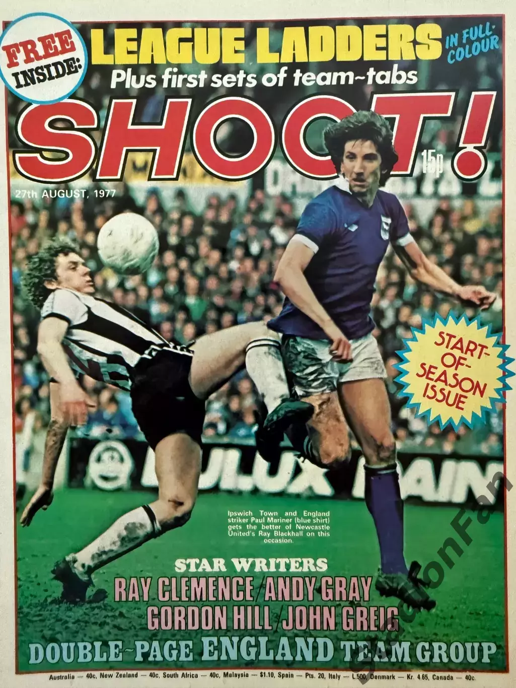 2 Журнала SHOOT! - 1977 год, 27.08 и 15.10.