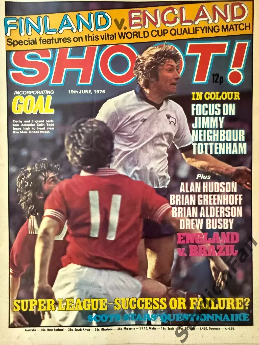 Журнал SHOOT! - 1976, 19 June