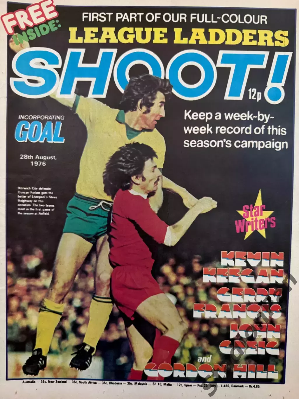 Журнал SHOOT! - 1976, 28 August