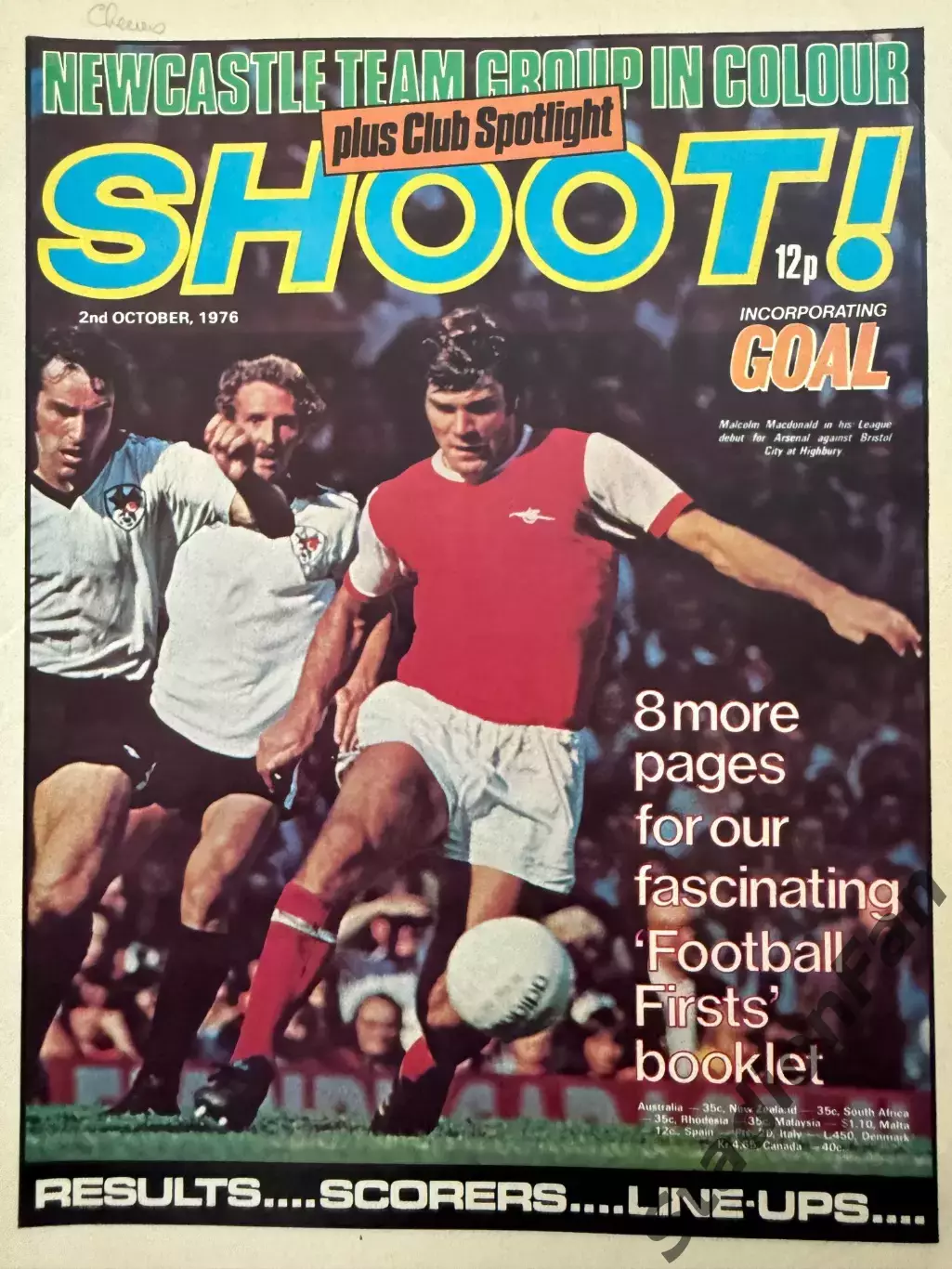Журнал SHOOT! - 1976, 2 October