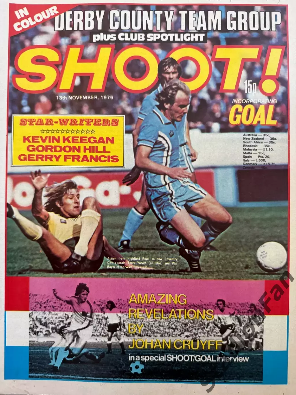 Журнал SHOOT! - 1976, 13 November