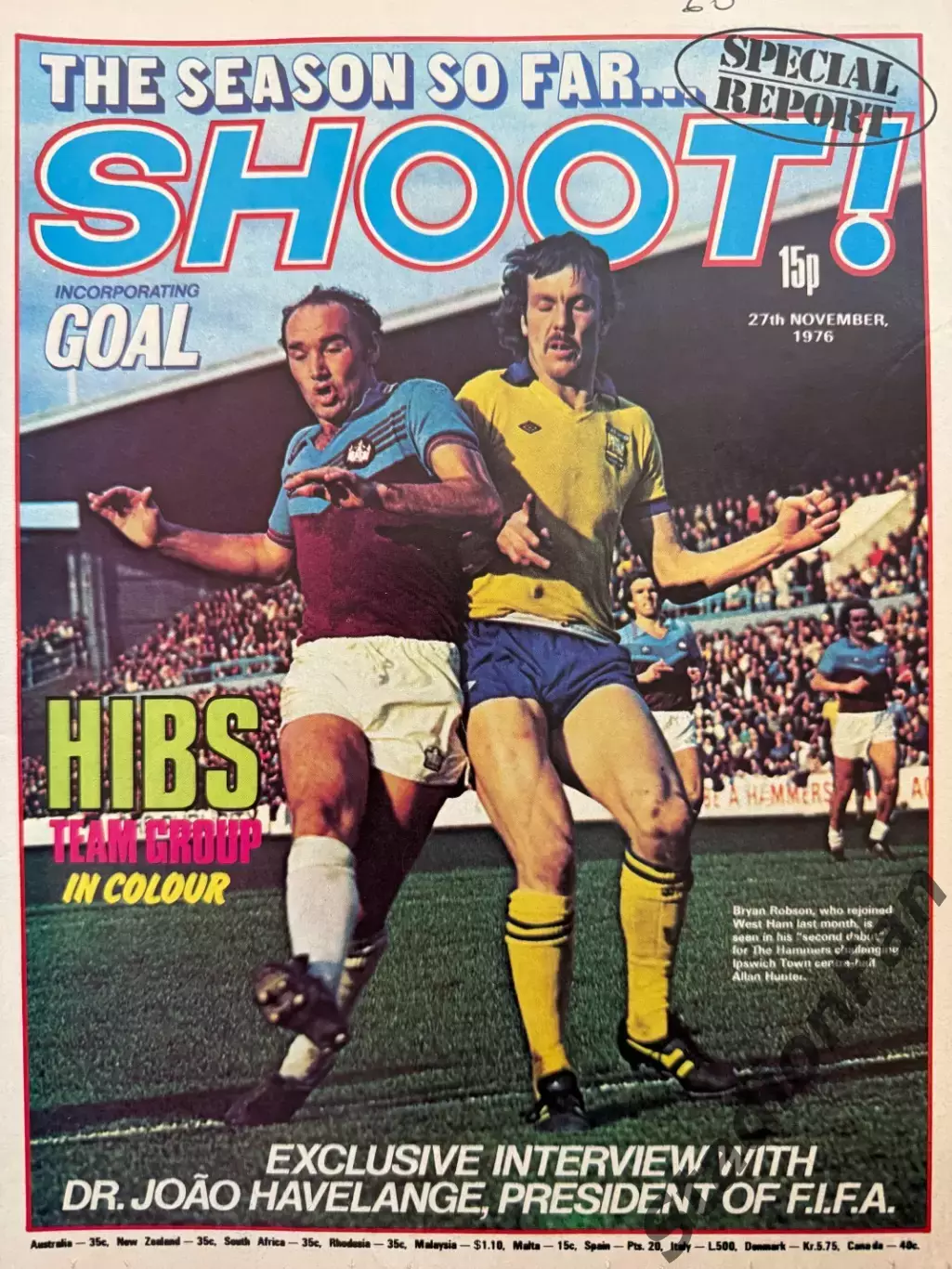 Журнал SHOOT! - 1976, 27 November