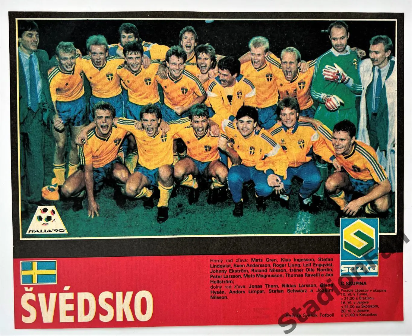 Постер из журнала Start - SVEDSKO 1990