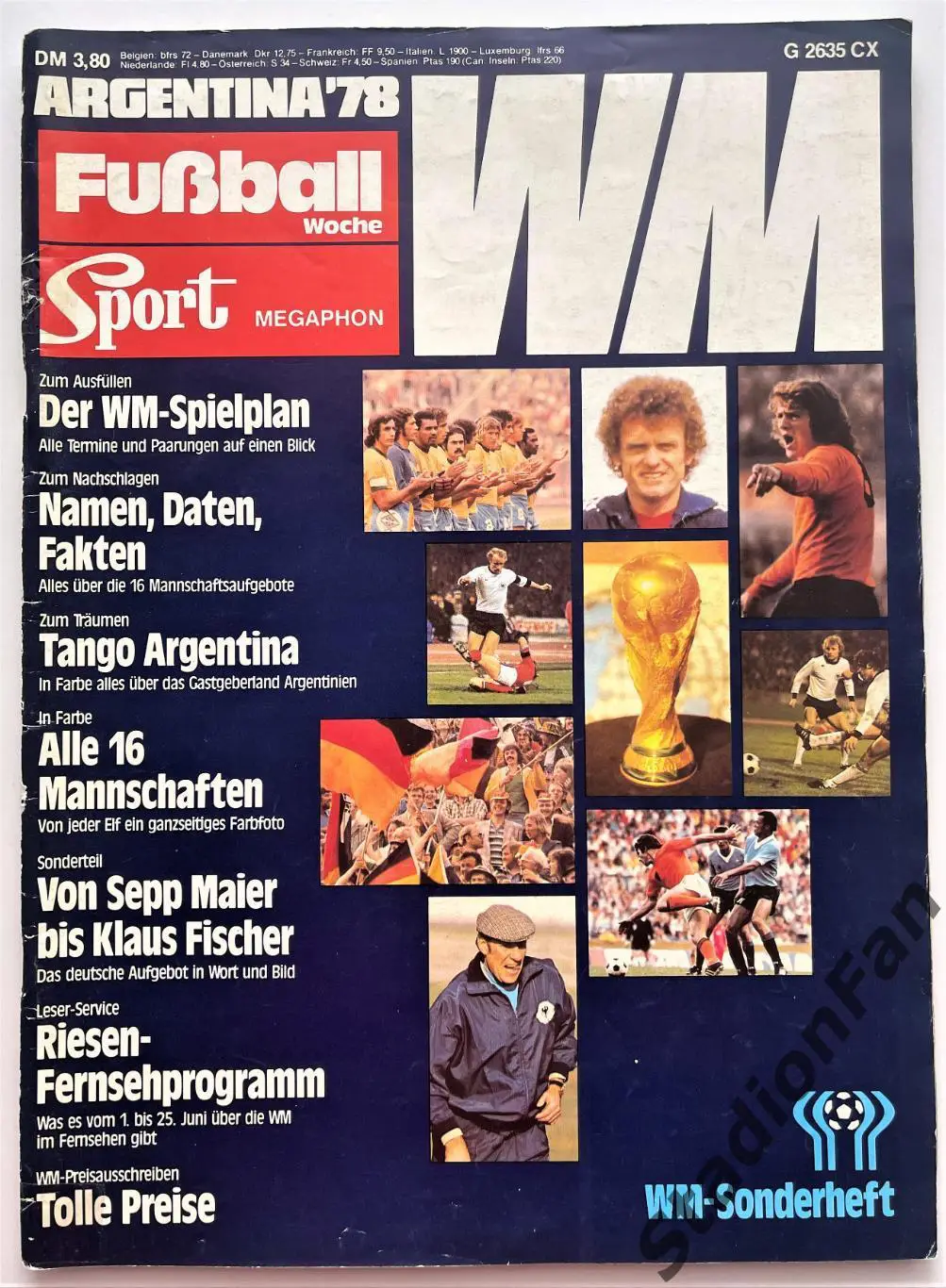 Журнал FUSSBALL WOCHE - ARGENTINA`78 WM.