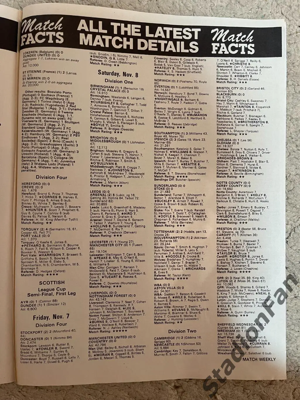 Журнал MATCH - 1980. 6