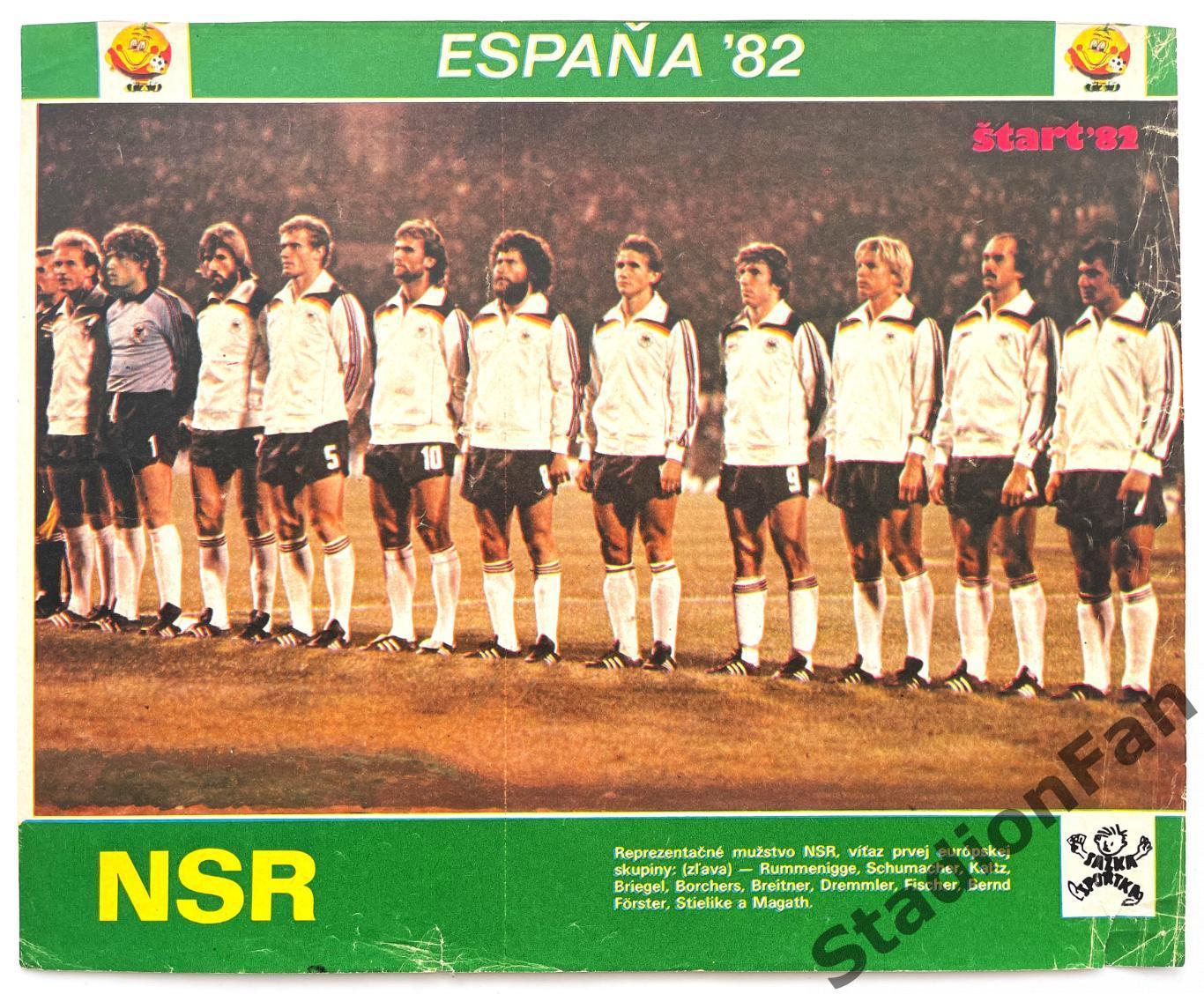 Постер из журнала Start (Старт) - Germany 1982